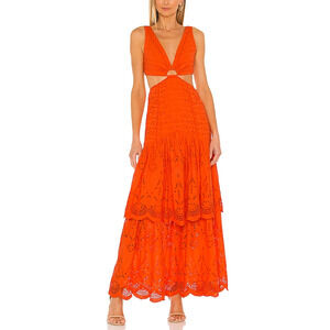 Significant Other 'Juliette' Orange Cotton Dress Size US 6